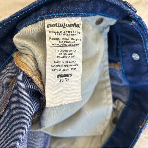 Patagonia Women's Jeans Boyfriend Organic Cotton Denim Blue Outdoor Size 26 - Picture 5 of 5